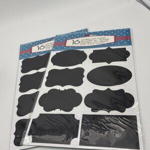 Label Blackboard Stickers Craft Kitchen Jar Storage Bottle Sticker Lot Of 32